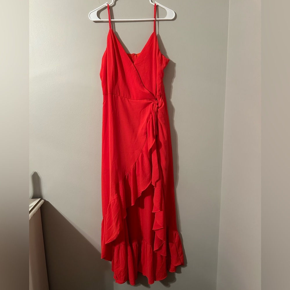 Never Worn Corel Summer High Low Dress with Slit and Tie Waist